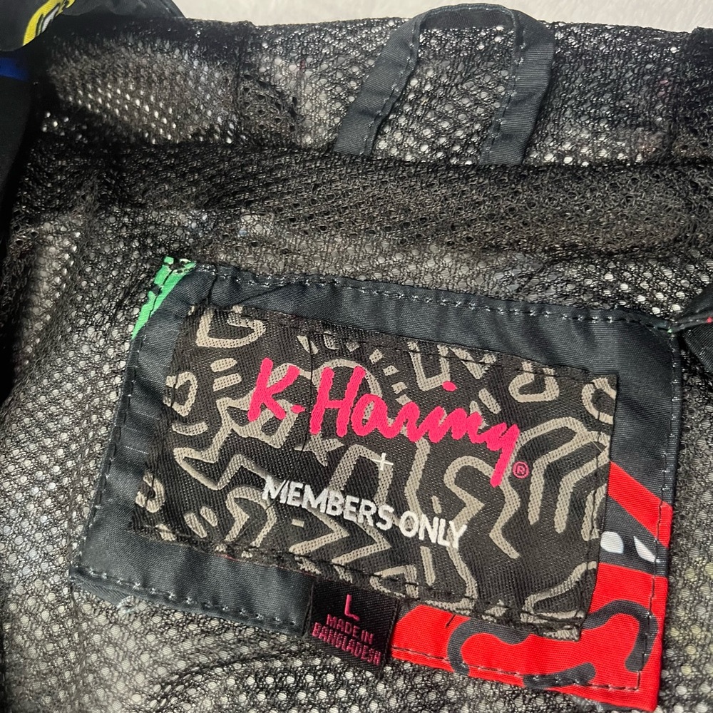 Members Only Multicolor Heart Pattern Jacket - image 3